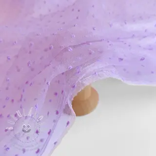 Tyl na TUTU DOTS lilac