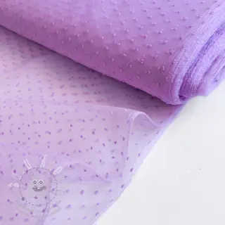 Tyl na TUTU DOTS lilac