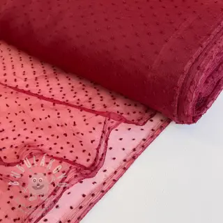 Tyl na TUTU DOTS bordeaux