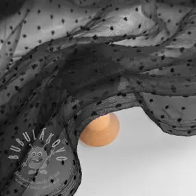 Tyl na TUTU DOTS black