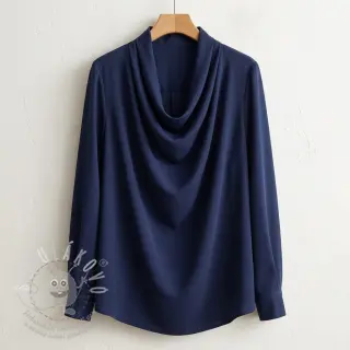 Lyocell navy blue