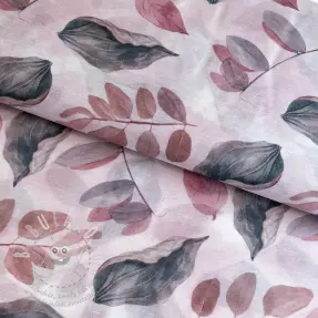 Lyocell s lnem a hedvábím Retro Flowers design B