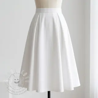 Bavlněná látka TWILL Mango white