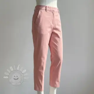 Bavlněná látka TWILL Mango olive pink