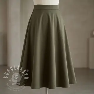 Bavlněná látka TWILL Mango olive green