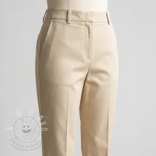 Bavlněná látka TWILL Mango pebble