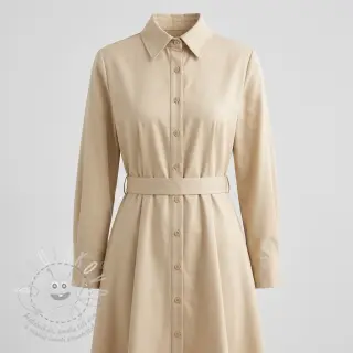 Bavlněná látka TWILL Mango pebble
