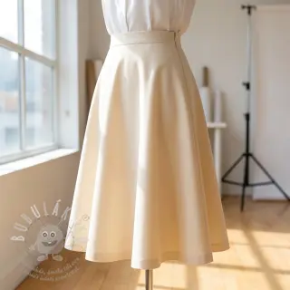 Bavlněná látka TWILL Mango ecru