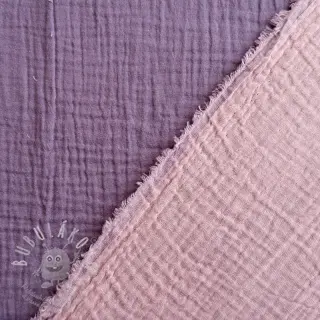 Dvojitá gázovina/mušelín DOUBLE FACE lavender