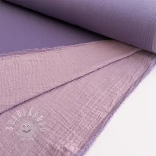 Dvojitá gázovina/mušelín DOUBLE FACE lavender