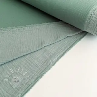Dvojitá gázovina/mušelín DOUBLE FACE light mint