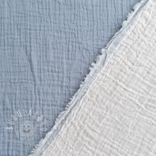 Dvojitá gázovina/mušelín DOUBLE FACE light jeans