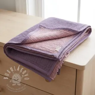 Dvojitá gázovina/mušelín DOUBLE FACE lavender