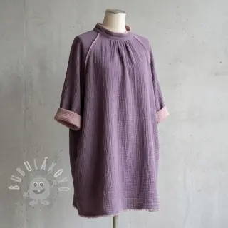 Dvojitá gázovina/mušelín DOUBLE FACE lavender