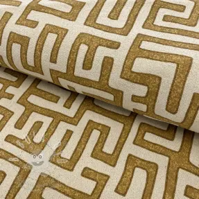 Dekorační látka RAFFIA ocre