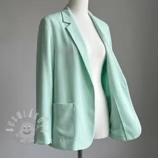 Viskóza se lnem BUBBLY misty jade