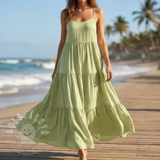 Viskóza se lnem BUBBLY lime cream
