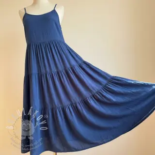 Viskóza se lnem BUBBLY jeans
