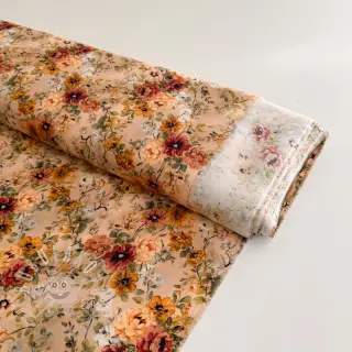 Viskóza RAYON POPLIN Flower sea design E