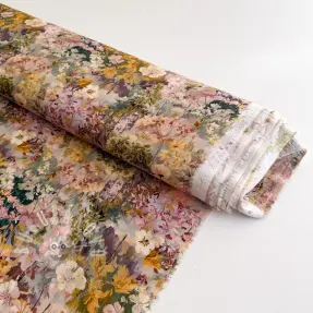 Viskóza RAYON POPLIN Blossoms design B