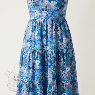 Viskóza RAYON POPLIN Blossoms design C