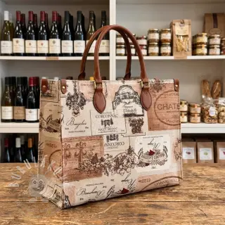 Dekorační látka Linenlook Wine label box