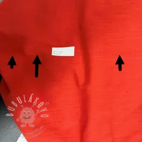 Bavlněná látka se lnem brick II.třída