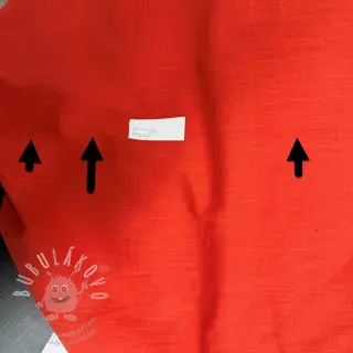 Bavlněná látka se lnem brick II.třída