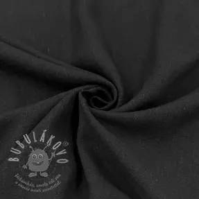 Viskóza se lnem WASHED black