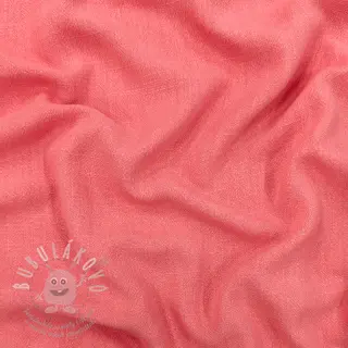 Viskóza se lnem WASHED coral