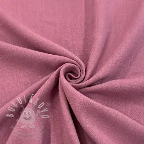 Viskóza se lnem WASHED old pink