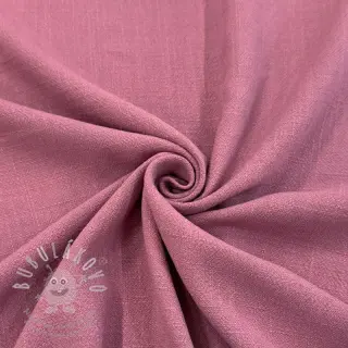 Viskóza se lnem WASHED old pink