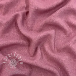 Viskóza se lnem WASHED old pink