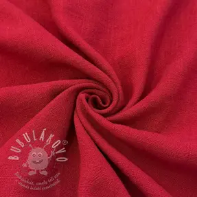 Viskóza se lnem WASHED dark red