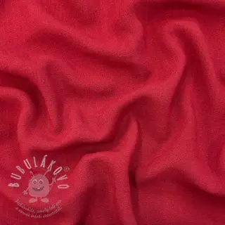 Viskóza se lnem WASHED dark red