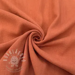 Viskóza se lnem WASHED terracotta