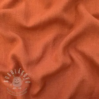 Viskóza se lnem WASHED terracotta
