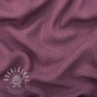 Viskóza se lnem WASHED mauve
