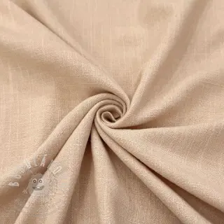 Viskóza se lnem WASHED beige