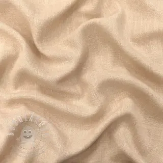 Viskóza se lnem WASHED beige