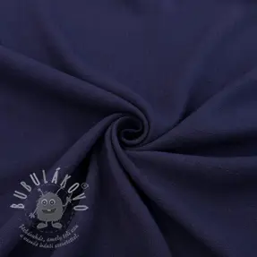Viskóza se lnem WASHED navy