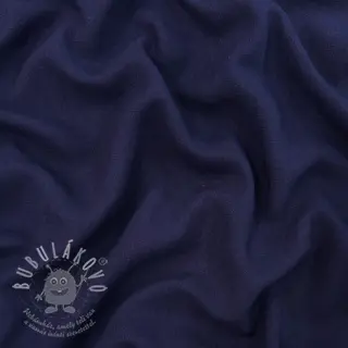 Viskóza se lnem WASHED navy