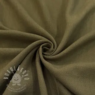Viskóza se lnem WASHED olive