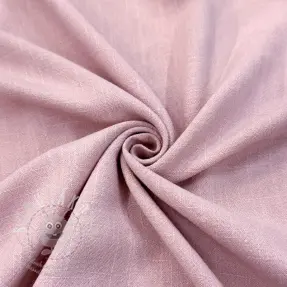 Viskóza se lnem WASHED old rose