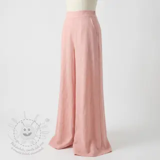 Viskóza se lnem WASHED salmon