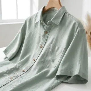 Viskóza se lnem WASHED mint