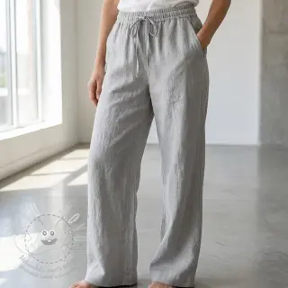 Viskóza se lnem WASHED grey