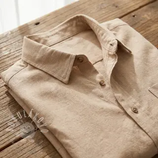 Viskóza se lnem WASHED beige