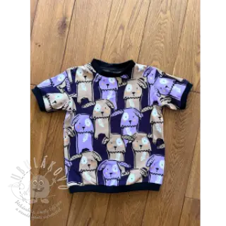 Úplet Funny dogs dark purple