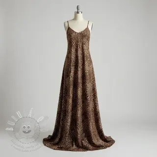 Viskóza RADIANCE Skinny brown digital print